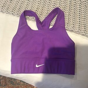 purple nike bra